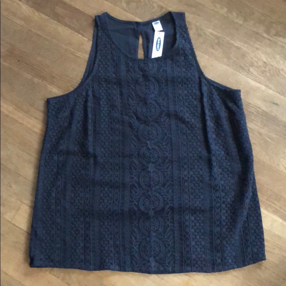 NWT Old Navy Charcoal High Neck Tank size L